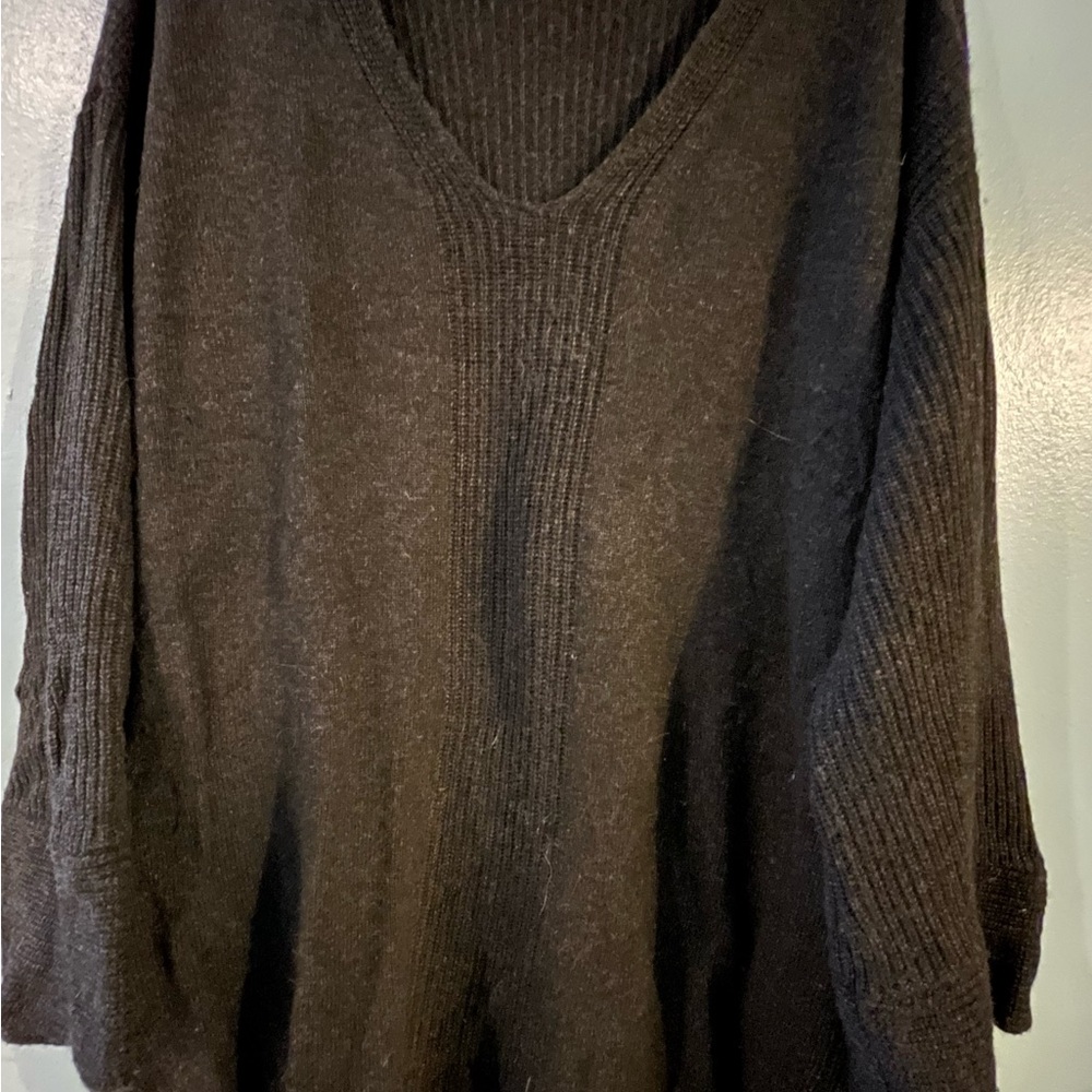 Cozy Black V-Neck Sweater